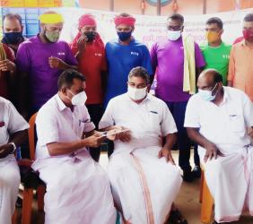Hon'ble Minister for Fisheries visit Munakkalkadavu Landing Centre on 16/9/2021